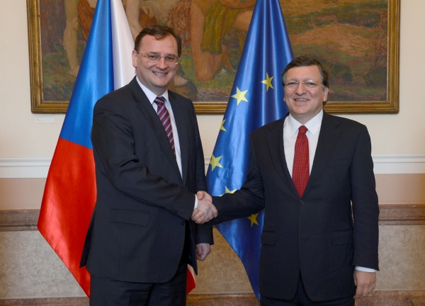 Petr Nečas a José Barroso. Petr Nečas a José Barroso.