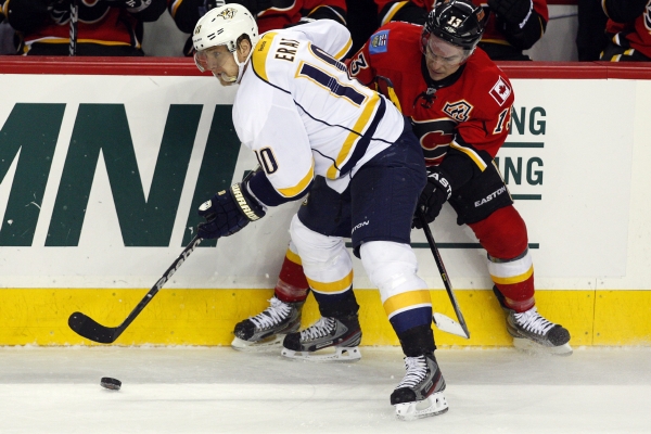 Martin Erat (vlevo) míří z Nashvillu do Washingtonu.