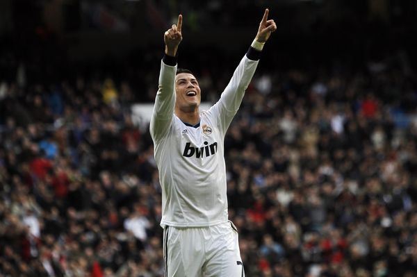 Radující se Cristiano Ronaldo.