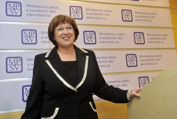 Ministryně práce Ludmila Müllerová. Ministryně práce Ludmila Müllerová.