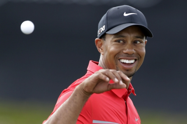 Znovu usměvavý Tiger Woods. Znovu usměvavý Tiger Woods.