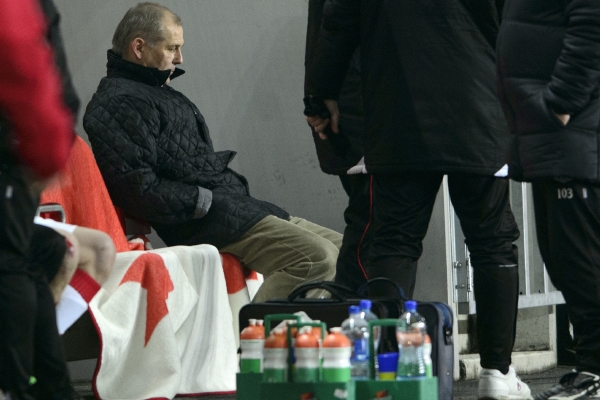 Kouč Slavie Petr Rada.