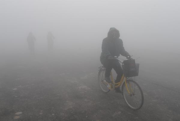 Smog v Pekingu.