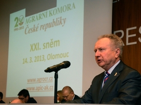 Prezident agrární komory Jan Veleba.