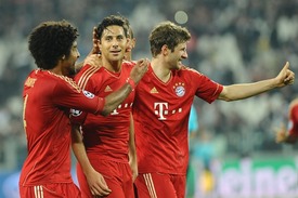 Postupová radost Bayernu Mnichov.