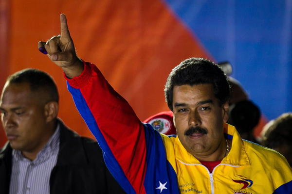 Nový prezident Nicolás Maduro. Nový prezident Nicolás Maduro.