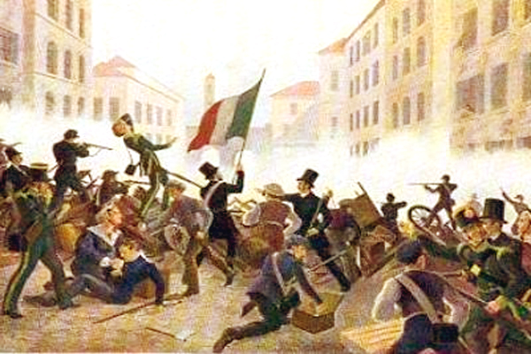 Bitva o Miláno v roce 1848, které se zúčastnil i voják z Miletína.