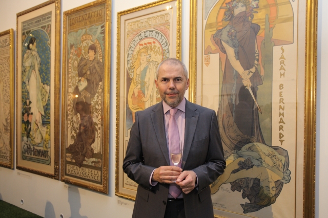 Marek Eben vernisáž moderoval.