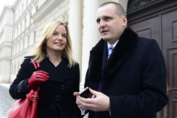 Kateřina Klasnová a Vít Bárta.