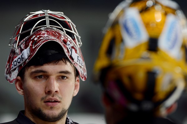 Český brankář Jakub Kovář. Český brankář Jakub Kovář.