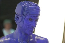 Petr Čech při natáčení reklamy na nové dresy Chelsea.