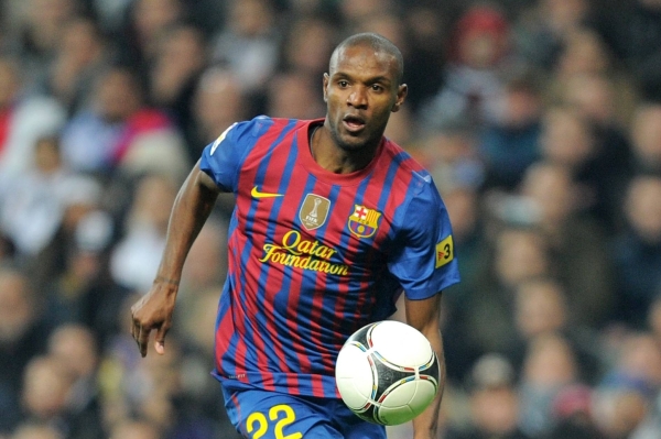 Francouzský obránce Barcelony Éric Abidal.