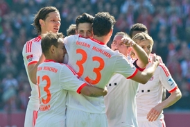 Fotbalisté Bayernu Mnichov mají v německé lize úctyhodnou formu.