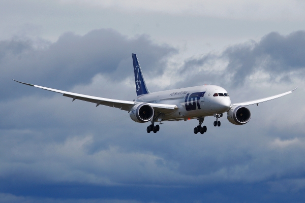 Boeing typu 787 Dreamliner vlastní v Evropě také polská letecká společnost LOT.