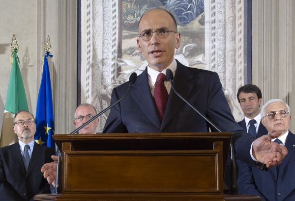 Designovaný premiér Enrico Letta.