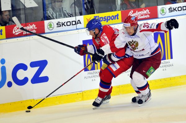 Jiří Novotný (vlevo) z ČR a Alexandr Radulov.