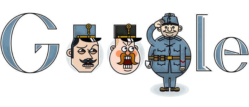 Doodle s motivem Švejka.
