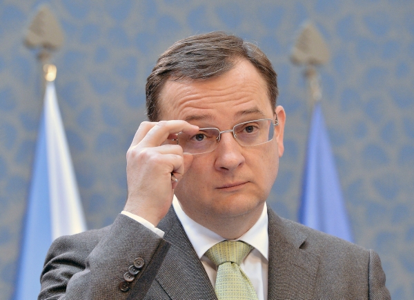 Premiér Petr Nečas. Premiér Petr Nečas.