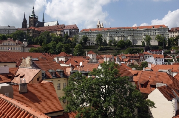 Pohled na Pražský hrad.