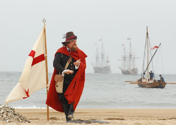 První příjezd k místu, kde později vznikl Jamestown (ilustrační foto).