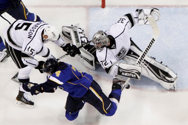 Hokejisté Los Angeles prohrávají se St. Louis už 0:2 na zápasy.