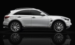 Infiniti FX v černé a bílé