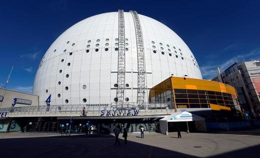 Stockholmská hala Globen.