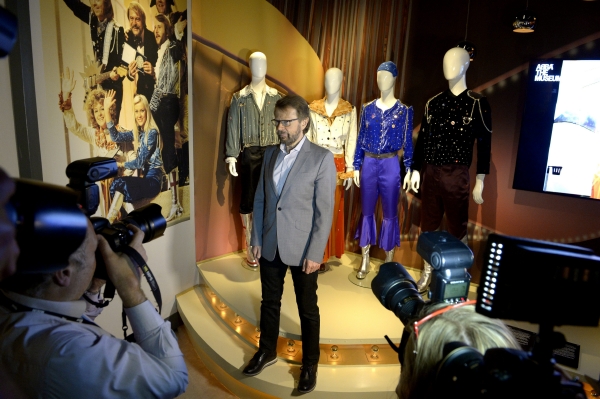 Bjorn Ulvaeus na slavnostním otevření muzea.