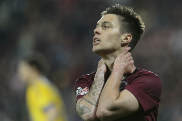 Sparťanský útočník Václav Kadlec musel polknout hořkou porážku.