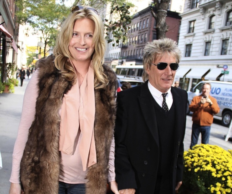 Rod Stewart s manželkou Penny Lancasterovou.