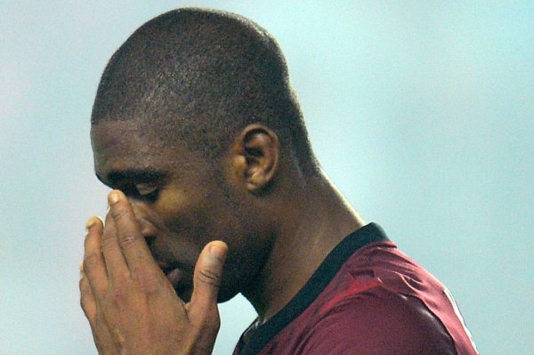 Fotbalista pražské Sparty Leonard Kweuke. Fotbalista pražské Sparty Leonard Kweuke.