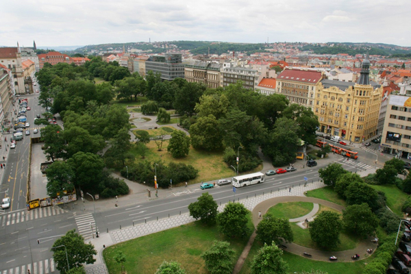 Současná podoba Karlova náměstí.