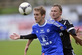 Jakub Plšek z Olomouce (vlevo) a Petr Trapp z Příbrami.