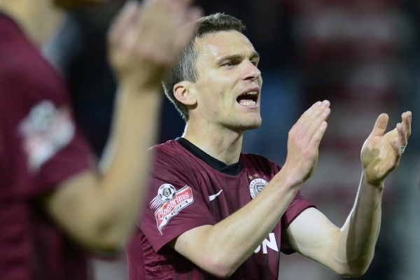 David Lafata vstřelil proti Mladé Boleslavi za Spartu svůj první hattrick.