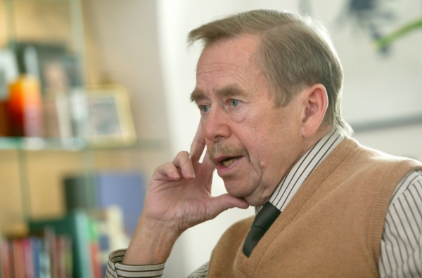 První prezident České republiky Václav Havel.