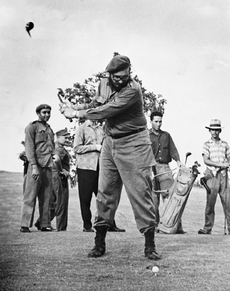 Fidel Castro v akci.