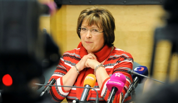 Ministryně práce a sociálních věcí Ludmila Müllerová (TOP 09).