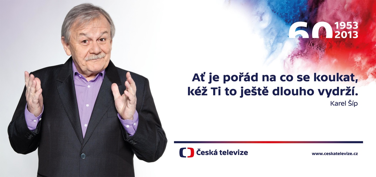 Kritizovaná billboardová kampaň k 60 letům televizního vysílání.