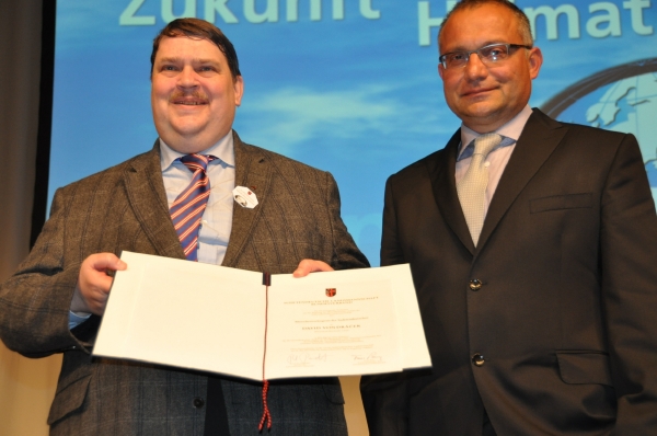 Bernd Posselt (vlevo) a režisér David Vondráček.
