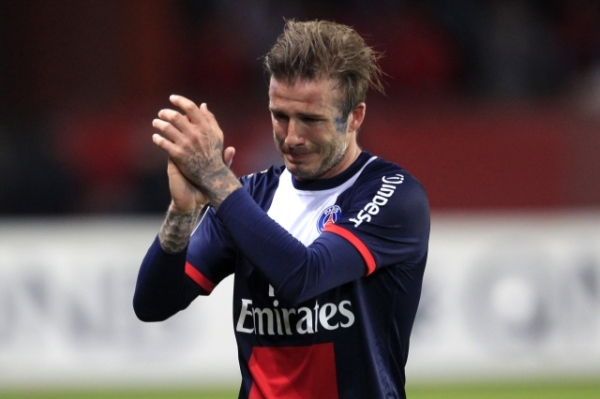 David Beckham prožíval poslední zápas velice emotivně.