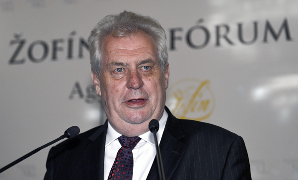 Prezident Miloš Zeman.