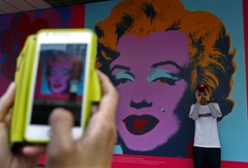 Výstava s názvem Marilyn.