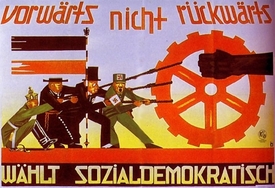 Volební plakát SPD roku 1928.