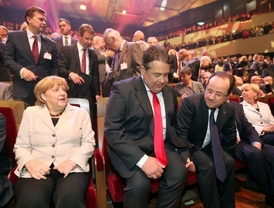 Oslavy 150 let SPD v Lipsku. Přišla i kancléřka Merkelová.