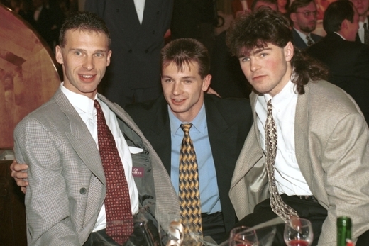 Trio slavných českých sportovců - Dominik Hašek, Pavel Kuka a Jaromír Jágr.