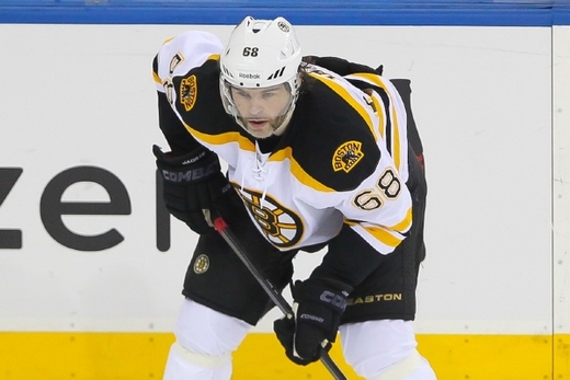 Hokejový Trautenberk v barvách Bostonu.