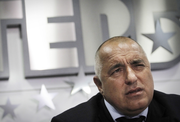 Boris Borisov v den nedávných vítězných voleb.
