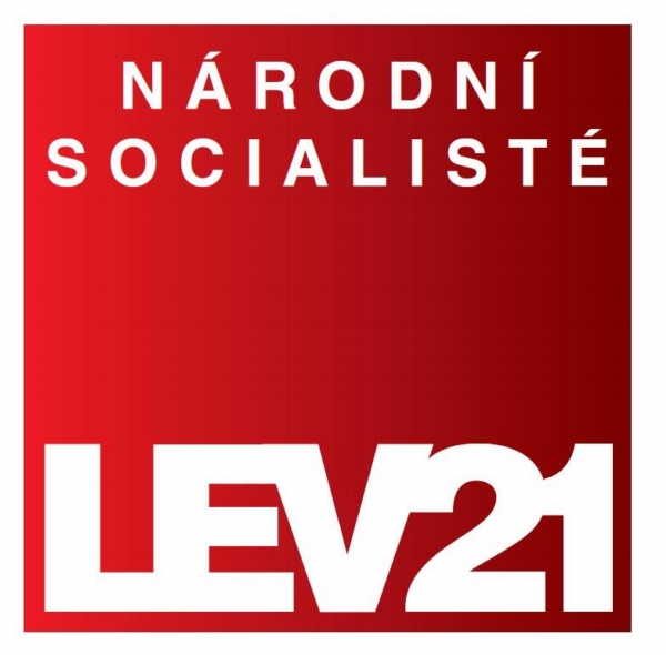 Logo strany Národní socialisté - Levice 21.