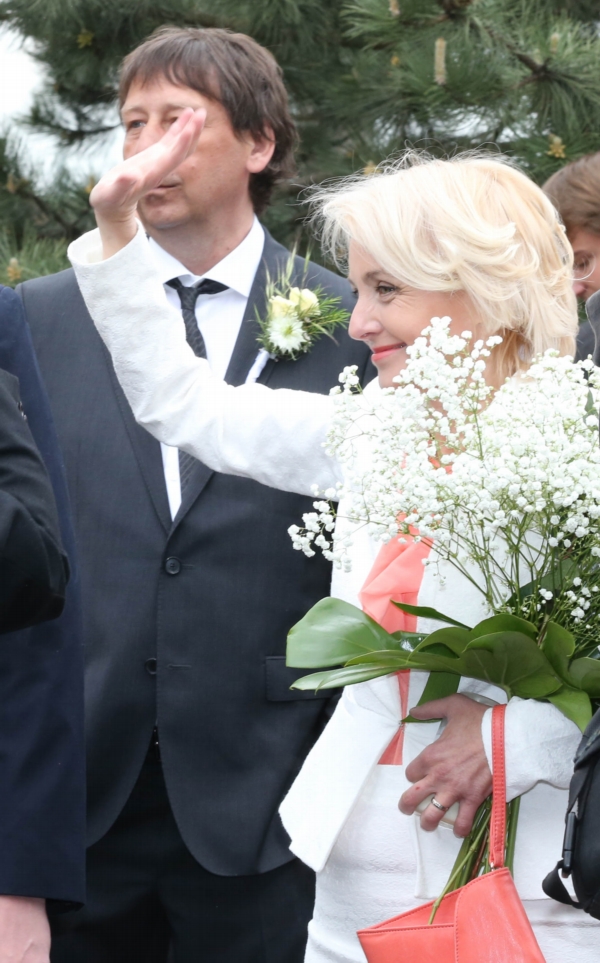 Veronika Žilková s Jiřím Hanychem.