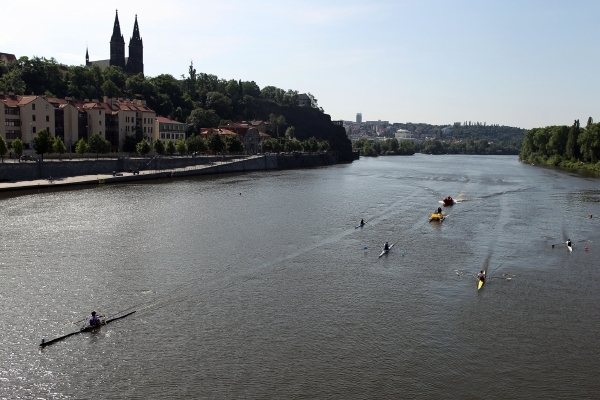 Panoramatický pohled na Vyšehrad.